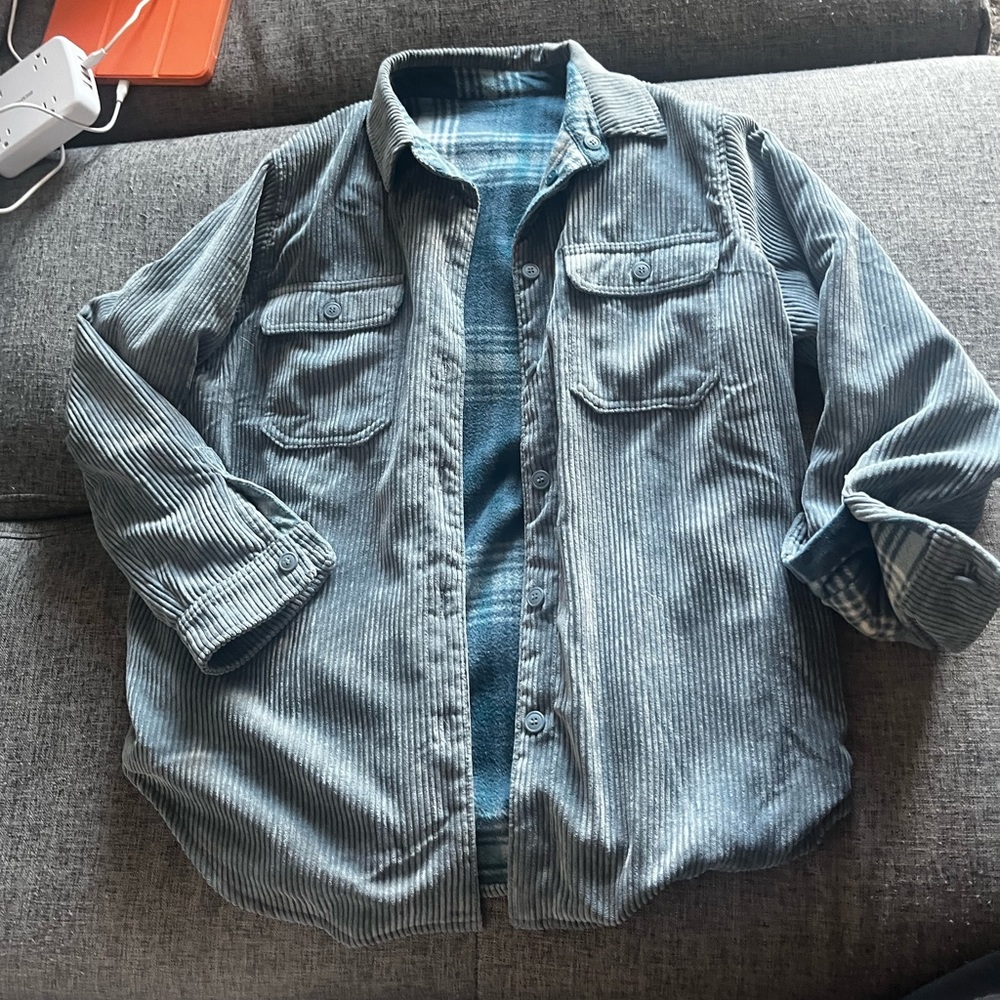 Reversible Blue Shacket